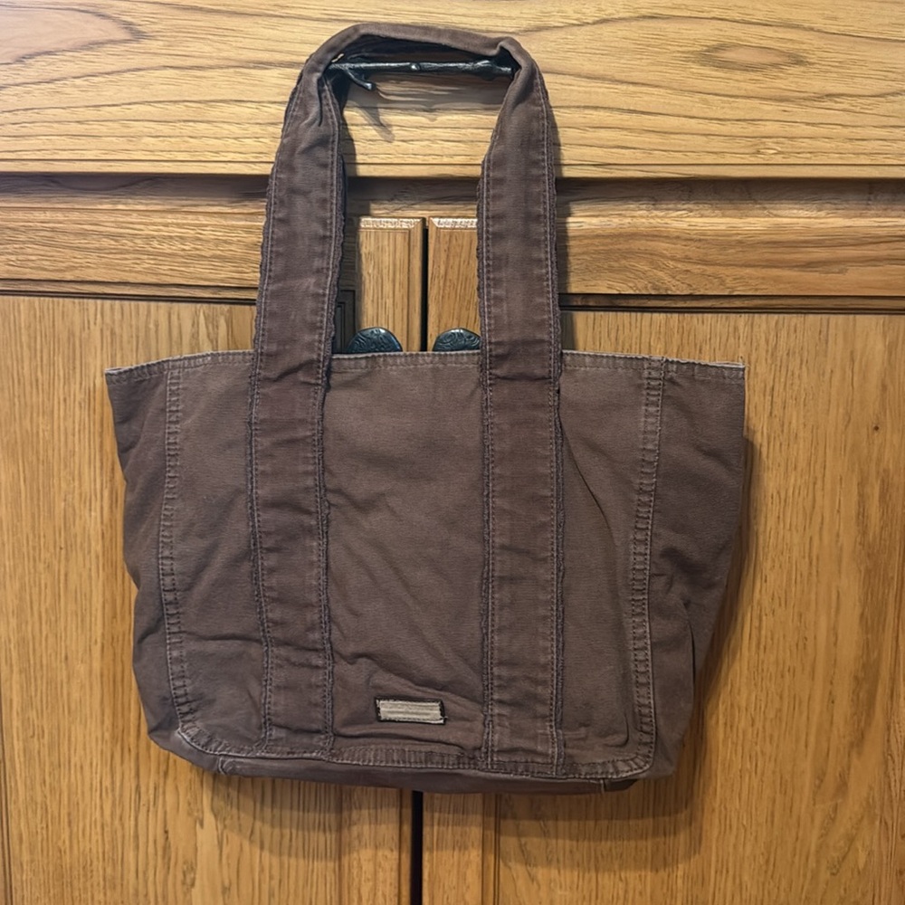 Aeropostale Brown Canvas Tote Bag - Picture 5 of 14